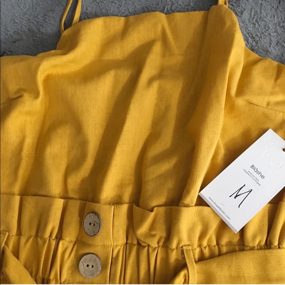 yellow romper